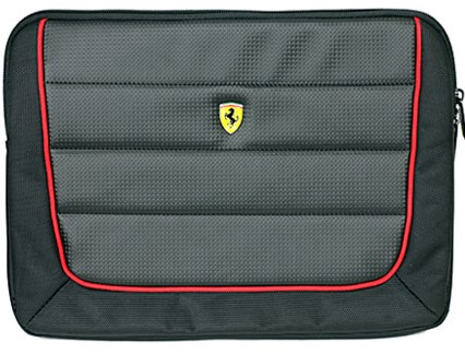 Top1 Com 本店 Ferrari 公式ライセンス品 13インチノートパソコン用バッグ ブラック フェラーリ パソコンケース Pcケース ブランド公式品 メンズ レディース 自動車 高級 エアージェイ
