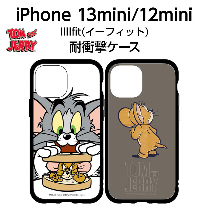 Top1 Com 本店 トムとジェリー Iiiifit Iphone 13 Mini 12 Mini ケース サンドイッチ カバー かわいい おしゃれ 保護 シンプル トムジェリ 耐衝撃 ストラップホール付き アイフォン ハイブリッド