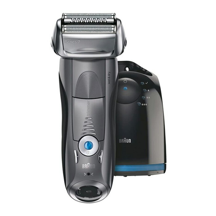 Braun Series 7 7075CC Electric Razor Shaver Wet Dry 360 Flex Hair Trimmer -  Black/Silver for sale online