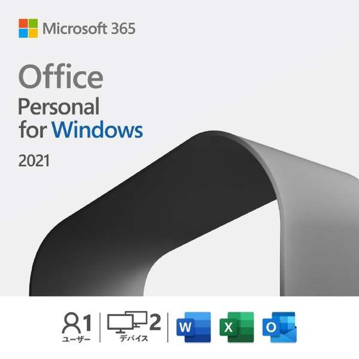 マイクロソフト Microsoft Office Personal 2021 日本語版 Windows用  POSAカード版 永続版 オフィス アプリ 2台までインストール可能 PC2台 パーソナル