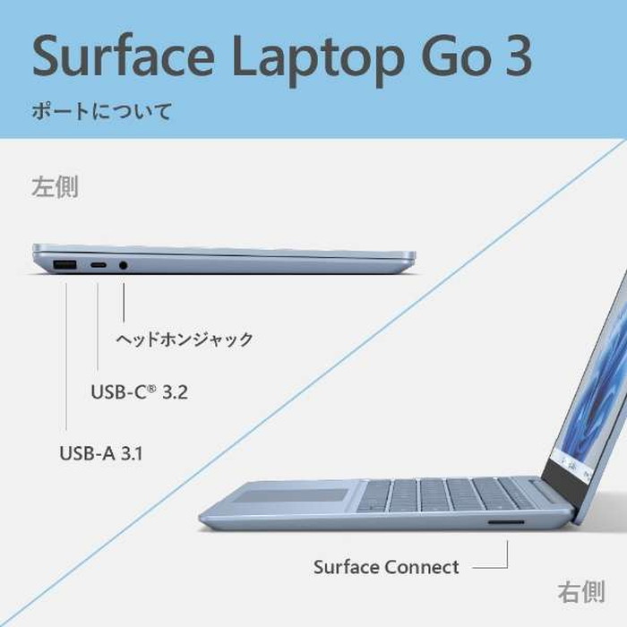 Microsoft（マイクロソフト） Surface Laptop Go 3  Core i5 8GB RAM 256GB SSD XK1-00063