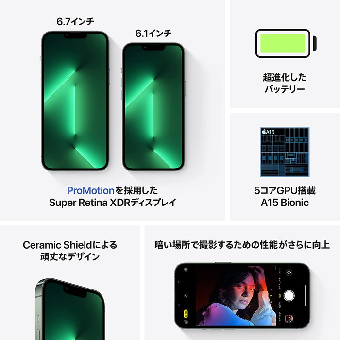 TOP1.com【本店】 / iPhone13 Pro max 256GB アルパイングリーン 