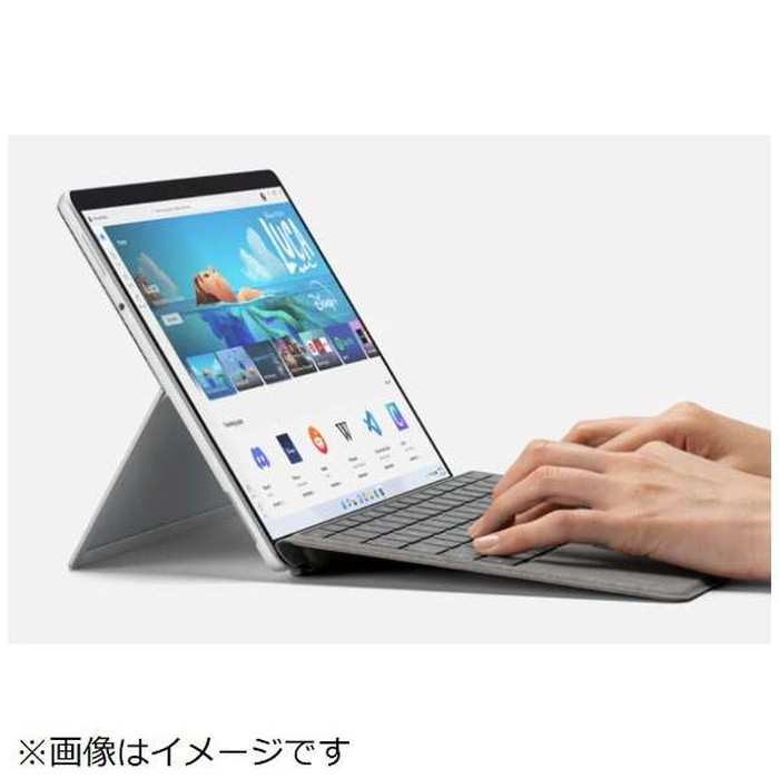 TOP1.com DX / マイクロソフト 8XA-00079 Surface Pro Signature キーボード プラチナ  SurfacePro8 SurfaceProX 対応 ノートPCに変身 プレミアムキーボード タイピング